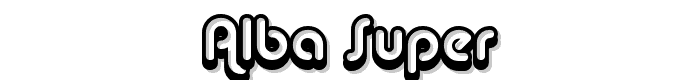 Alba Super font